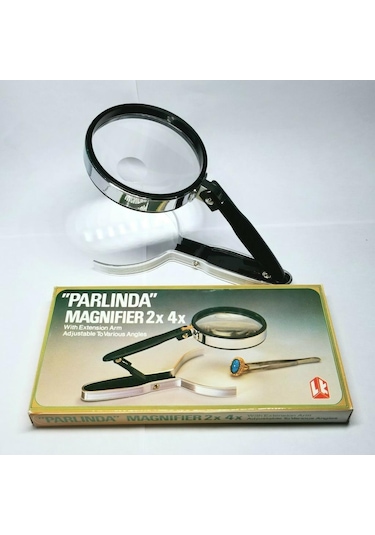 Profisher 2x 4x Büyüteç Katlanır Ayaklı El Büyüteç Masa Ayarlı Dirsek Kol