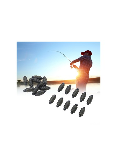 Kangvka 20 Adet Sahte Balık Yemi Bağlayıcıları - Plastik Malzeme, Dayanıklı, Tüm Balık İpi Tipleri İçin Uygun, Kaymamaz, Taşınması Kolay