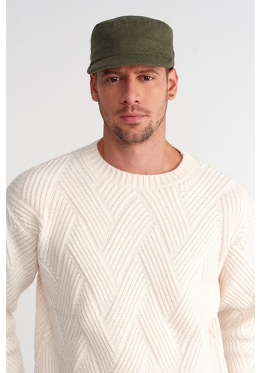 Erkek Yün Heritage Castro Şapka - Haki