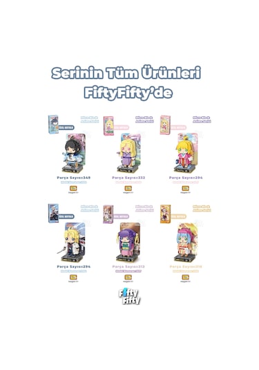 Loz Micro Anime Serisi 1337 Modeli 312 Parça Dekoratif Oyuncak Yapım Seti Yapı Blok Fflz-1337