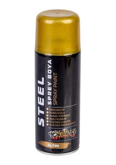Steel Sprey Boya 400 ML Altın Yaldızı St-0529 0529 4756