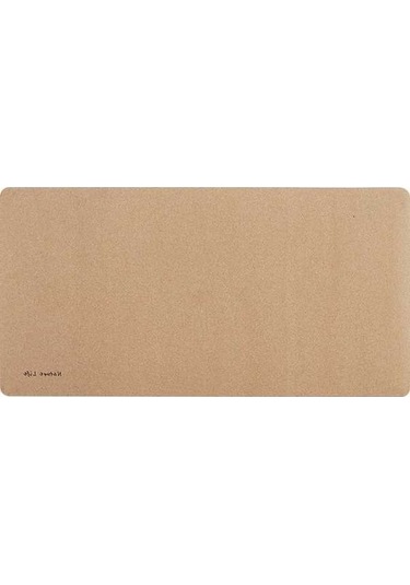 Besthome1 Doğal Kork Materyalinde Büyük Boy 85x42cm Masaüstü Matı: Su Geçirmez, Kirliyorsa
