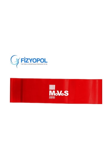 Moves Band Kırmızı 7x6cm x 30.5 Cm Loop Egzersiz Pilates Bandı Kırmızı