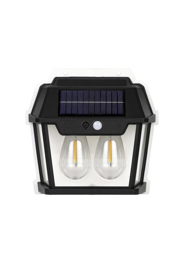 Solar Hareket Sensörlü Bahçe Aydınlatması Siyah Gs895 Çok Renkli