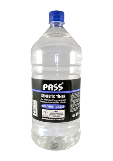 Pass Sentetik Tiner Büyük Galon 1925 Ml (1500 Gr ) 1,5 Litre