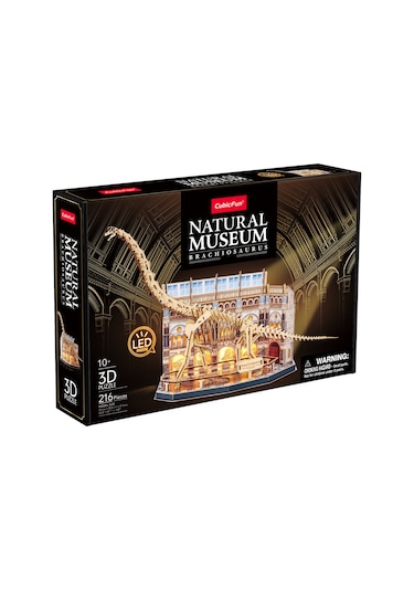 Natural Museum - Brachiosaurus 3d Puzzle Led Işıklı L544h