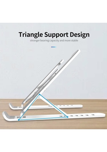 Didadodo 6 Seviyeli Taşınabilir Dizüstü Standı - 11-17 İnç Laptop/tablet İçin Soğutmalı Pembe