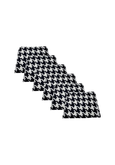 Knsz Sırt Minderi 6 Lı Zng&mğr&uslu Kono Kumaş Cırtlı Tel Bar Sandalyesi Sırtı İçin Siyah