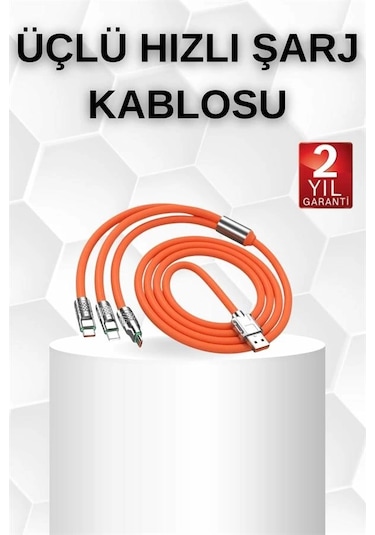 Android Ve İos Uyumlu 180 Derece Type-c Şarj Kablosu