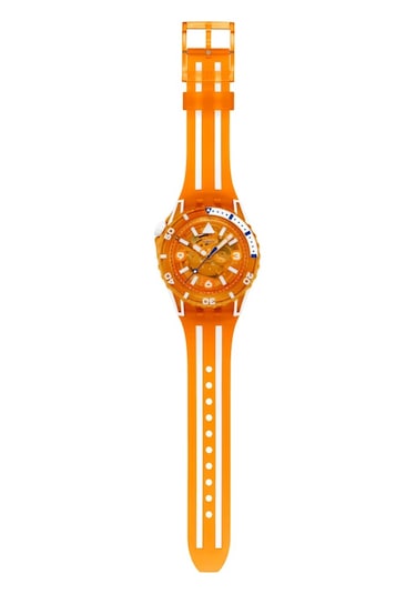 Swatch Pacıfıc Sea Nettle Sscu09o100 Kol Saati Turuncu