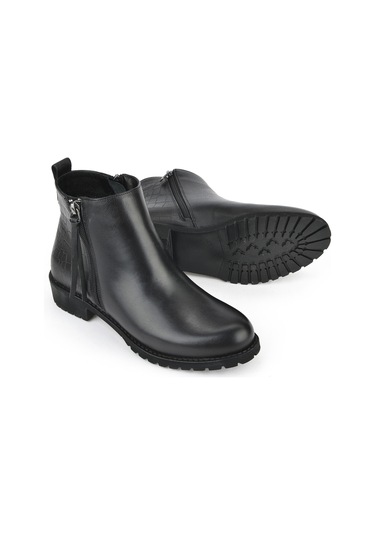 Ziya, Kadın Hakiki Deri Bot 15319z6103 Siyah 15319z6103 000 Siyah