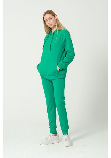 Kadın Yumuşak Kumaş Eşofman Takımı Eşofman Altı Ve Sweatshirt Çok Renkli