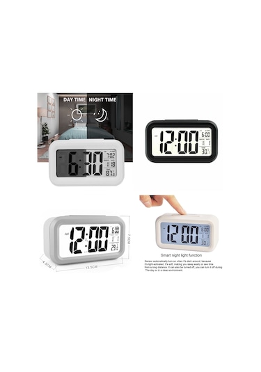 Blackcraft Dijital Alarmlı Masa Saati