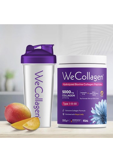 Biomet Wecollagen Tip 1-2-3 Arı Sütü Toz Collagen Kolajen 300 Gr
