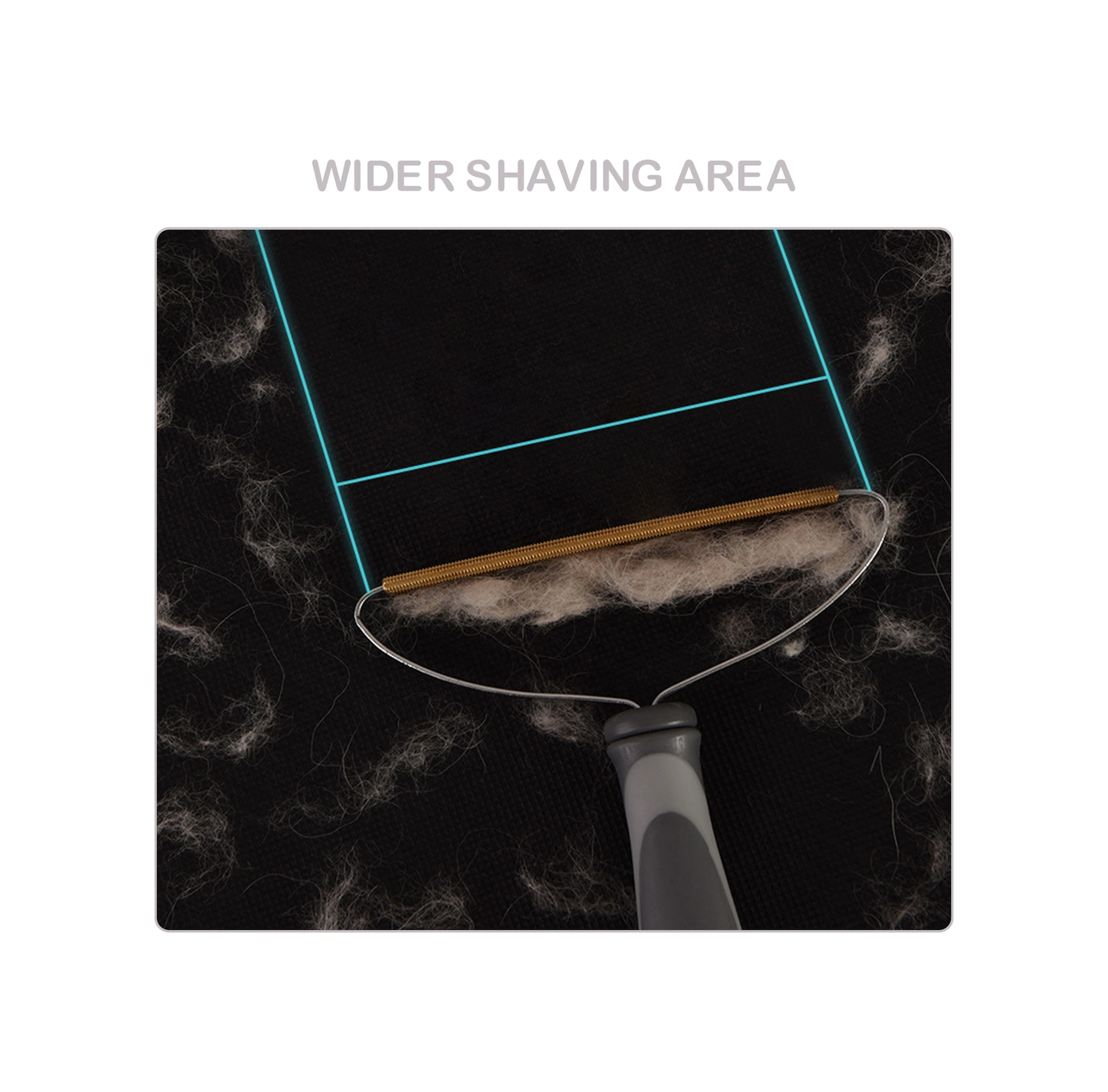 Padalink Gri El İle Kumaş Tüy Ve Kir Temizleyici, Geniş Bakır Uçlu Kumaş Bakımı Aleti, Yün Ve Kazaklar İçin Tüy Alıcı Gri