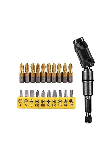 Tangshopping 1/4 Inç Manyetik Esnek Pivot Matkap Ucu Uç Tutucu