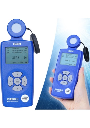 Linshang Ls330 Profesyonel Spektral Lüksmetre Crı, Cct Ve Flicker Ölçümü