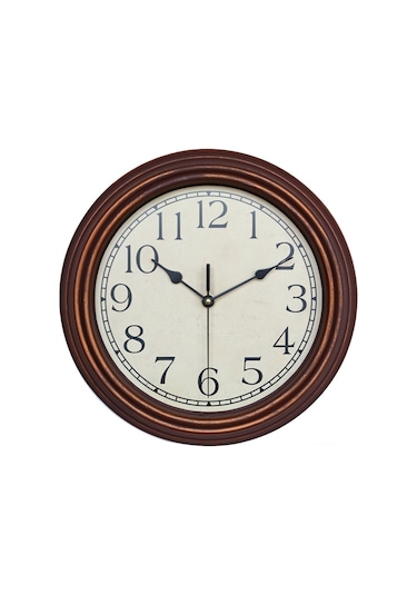 Tenfowee "lüks Ahşap Duvar Saati - Retro Avrupa Tarzı 30x30cm Kahverengi Dekoratif" Çok Renki