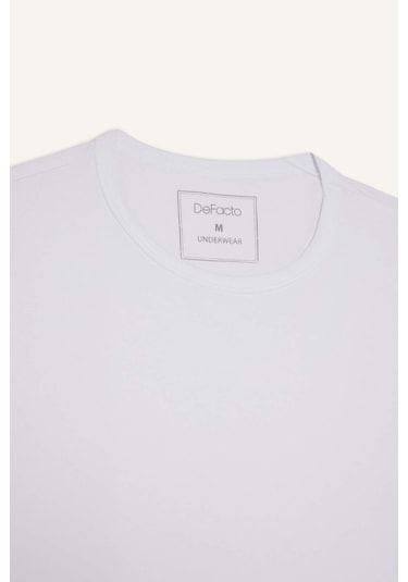 Defacto Slim Fit Dar Kesim Bisiklet Yaka Üst L4885az25auwt34 Beyaz