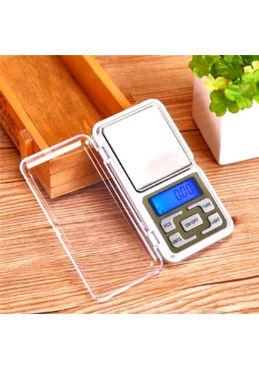 Dijital Hassas Elektronik Cep Terazi Tartı 500 Gr 0.01 Gr Hassasiyet 4741 Antrasit - Mavi - Siyah