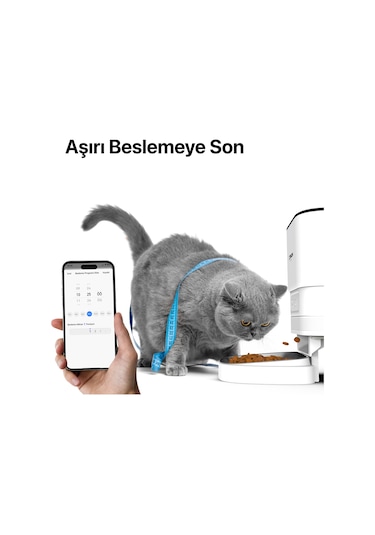 Akıllı Kedi Tuvaleti, Mama Kabı Ve Çelik Su Pınarı 4'lü Pet Ürünleri Seti 005