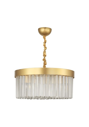 Desina 40'lık Kristal Taşlı Lüks Avize - Sarı-yaldız Sarı Yaldız