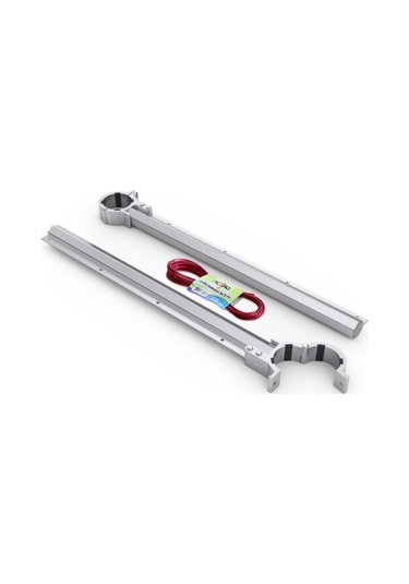 3m Asvera - %100 Alüminyum Pratik Balkon Çamaşır Kurutmalığı - %100 Alüminyum Balkon Çamaşır Kurutma As Gri