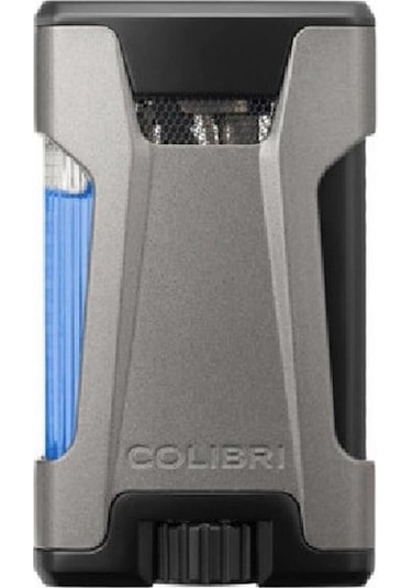 Colibri Rebel Çift Jet Puro Çakmağı Gri