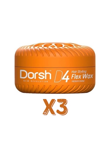 Dorsh Saç Şekillendirici Wax Flex Wax D4 150 Ml 3 Adet