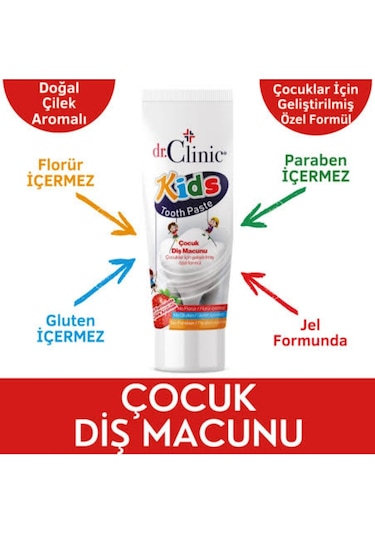 DR.CLİNİC  KİDS  çocuk diş macunu