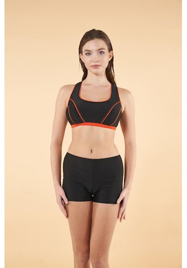 Estiva Free-set Büstiyerli Şortlu Bikini Takım Siyah