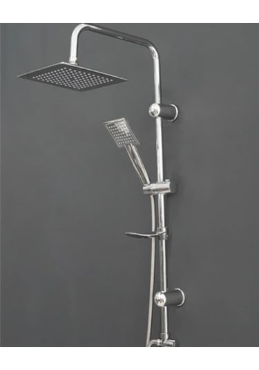 Faumix Dubai90 Krom Yağmurlama Tepe Roboş Duş Seti Krom