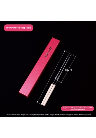 Suofeng Japon Mutfağı İçin Paslanmaz Çelik Uçlu Çubuklar - Sushi, Sashimi, Tempura Ve Akdeniz Yemekleri İçin 180mm Uzunlukta Pratik Kullanım Diğer
