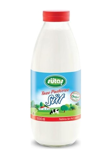 Sütaş Cam Şişe Günlük Süt 1 L