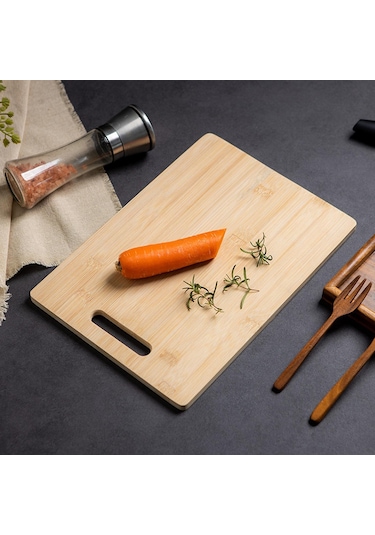 Suntek Et Biftek Ekmek Oyma Için Mutfak Doğrama Blok Bambu 40cmx28cmx1.2cm