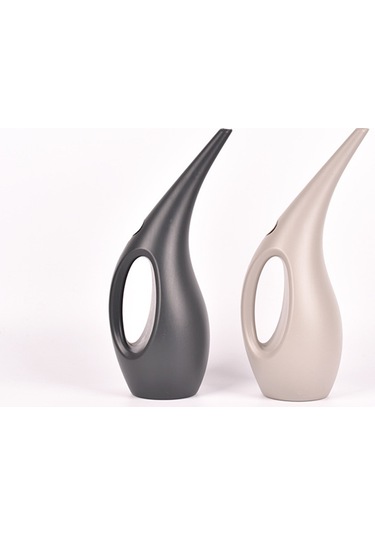 Padalink 1.5l Plastik Bahçe Sulama Kavanozu - İnce Burnu Kök Sistemi Sulama, Ergonomik Kollü, Ev Bitkileri Ve Saksı Bitkileri İçin Gri