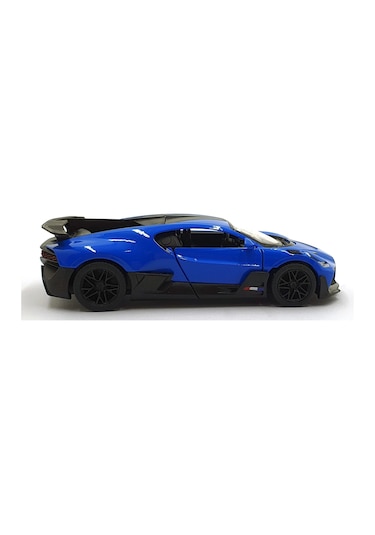 Kinsmart 1:36 Ölçek Metal Bugatti Divo Diecast Çek Bırak Araba Mavi