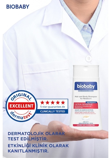 Biobaby Yenidoğan Saç Ve Vücut Şampuanı 200ml
