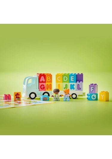 LEGO® DUPLO® Kasabası Alfabe Kamyonu Oyuncağı 10421 2+ Eğitici Oyuncak Yapım Seti - 36 Parça