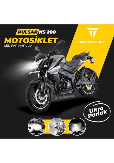 Bajaj Pulsar Ns200 Led Motosiklet Far Ampulü Beyaz