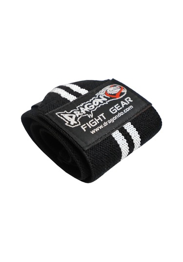 Dragondo 63911 Halter Ve Fitness Bilek Bandajı Yeni Seri Siyah - Beyaz