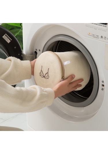 4 Adet / Takım Ev Net Cep İç Çamaşırı Yıkama Torbası Kalınlaşmış Polyester Çamaşır Yıkama Seti Bej Çok Renkli