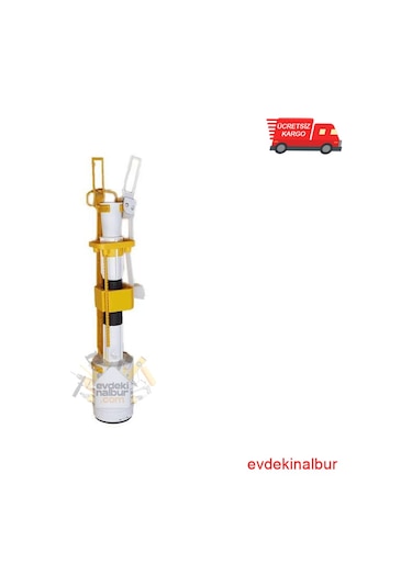 Fluidmaster Gömme Rezervuar Boşaltma Grubu Beyaz