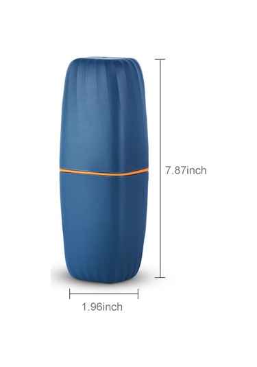 Reedark Seyahat Diş Fırçası Ve Macun Organizer, Çift Fonksiyonlu, Pp Malzeme, Taşınabilir, Detachable Tasarım. Mavi