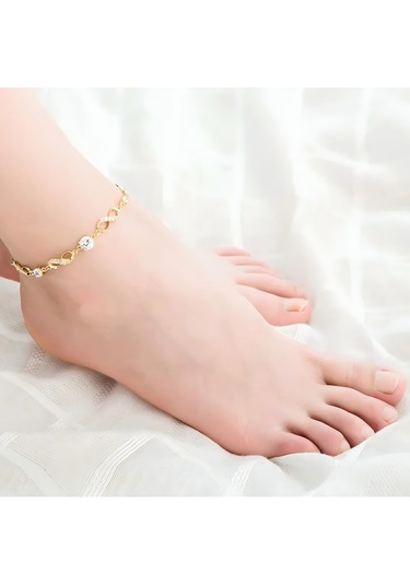 Vkemall Kadınlar İçin Altın Renkli Ayarlanabilir Zirkon Bileklik/ayak Bilekligi - Sonsuz Kalp Deseni, 3a Zirkon Taşları, 14k Altın Kaplama, Duyarlılık Düşük, Dayanıklı Gold Vkemall Kadınlar İçin Altın Renkli Ayarlanabilir Zirkon Bileklik/ayak Bilekligi - Sonsuz Kalp Deseni, 3a Zirkon Taşları, 14k Altın Kaplama, Duyarlılık Düşük, Dayanıklı Gold