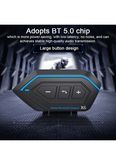 Fortunelane Motorsiklet Kask Kulaklığı Siyah Sert Boru Mikrofon - Bt5.0, 1500mah, Ipx67, Gürültü Engelleme, Kablo Ayrılabilir