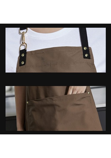 Homyl Şef Önlüğü Bahçe Ticari Mağaza Için Çok Amaçlı Kahverengi