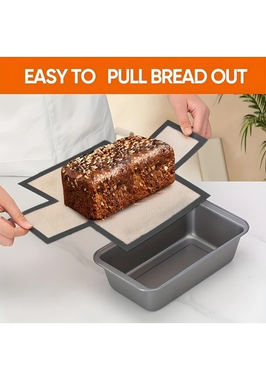 Tongdashop 1 Adet Gri Silikon Ekmek Kalıbı Yüksek Isıya Dayanıklı Yapışmaz Kolay Temizlenir Gri