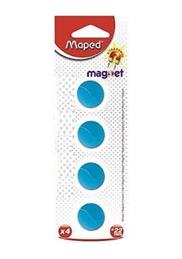 Maped Mıknatıs 22 mm 4 lü mavi