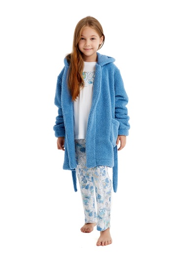 Kız Çocuk Pijama Takımı 51636 - Beyaz